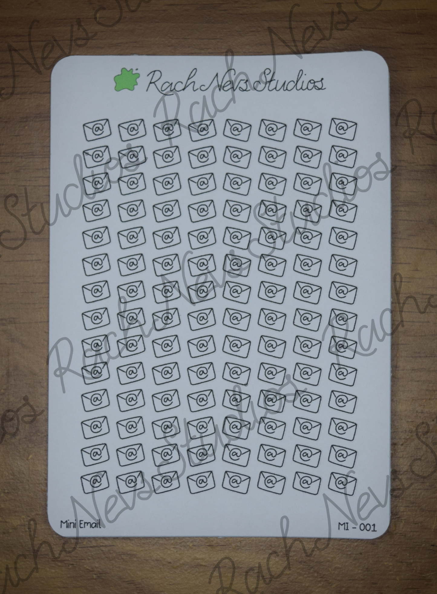 Email Mini Icons A6 Matte Paper Sticker Sheet