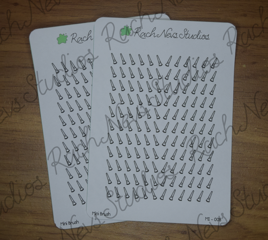 Brush Mini Icon A6 Matte Sticker Sheet