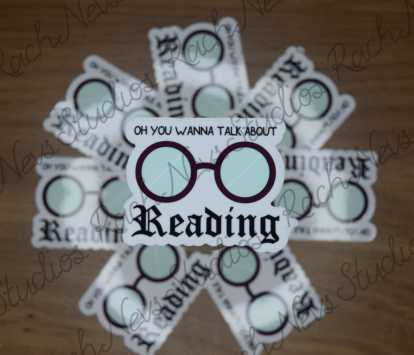 Talk About Reading - Individual Easy Peel Glossy Vinyl Sticker