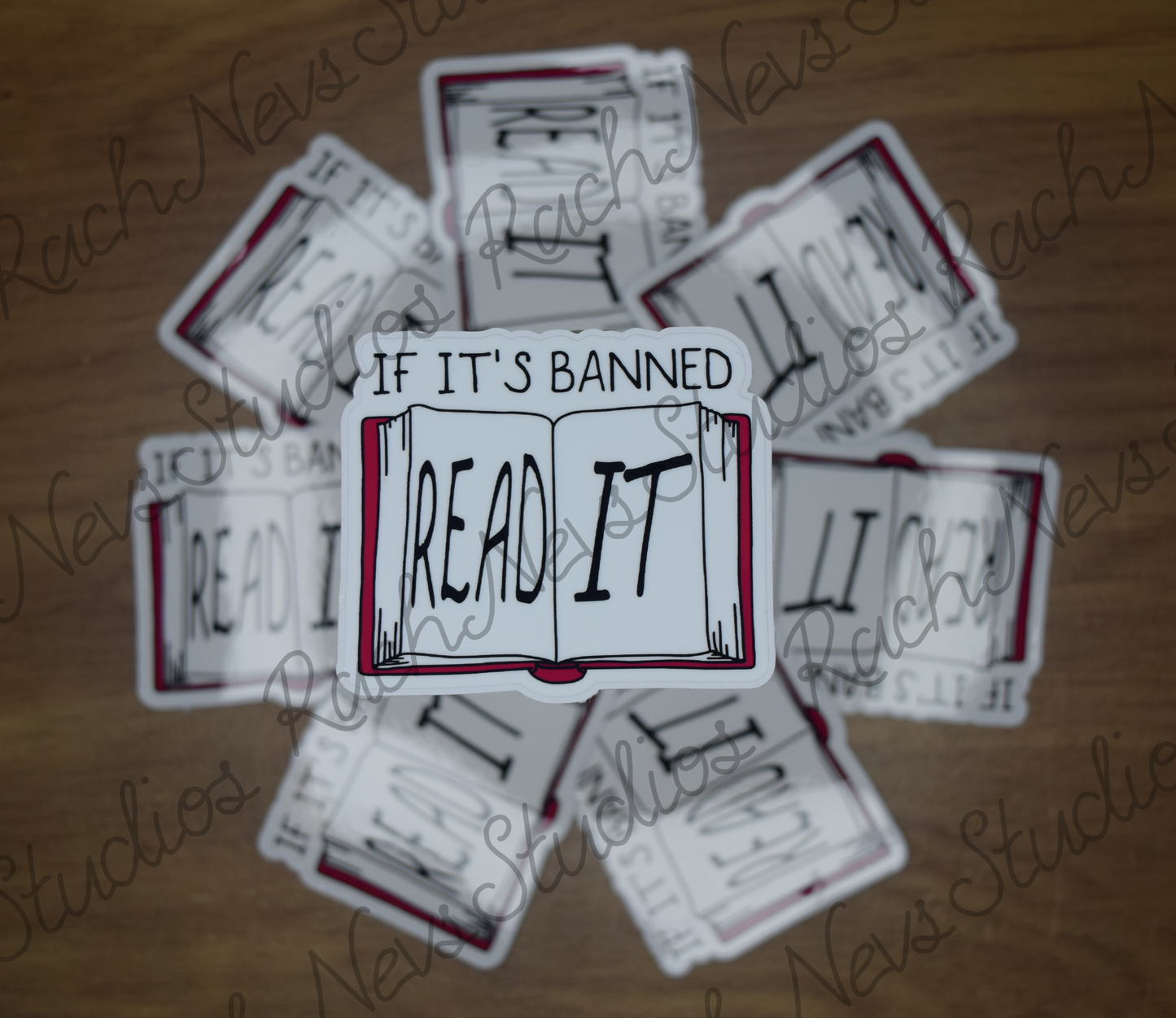If it's Banned - Individual Easy Peel Vinyl Sticker Glossy and Holographic