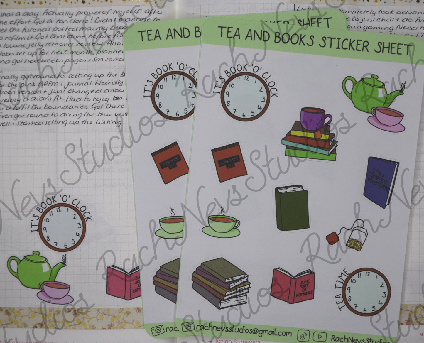 Ice Cream A6 Matte Paper Sticker Sheet