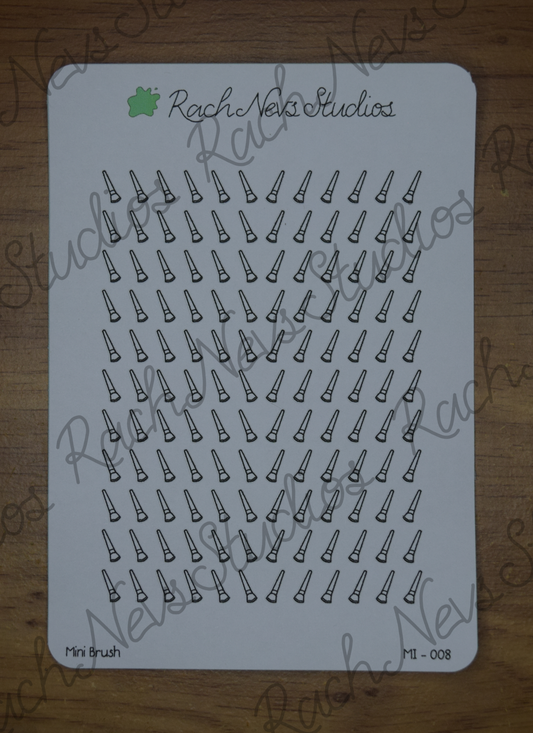 Brush Mini Icon A6 Matte Sticker Sheet