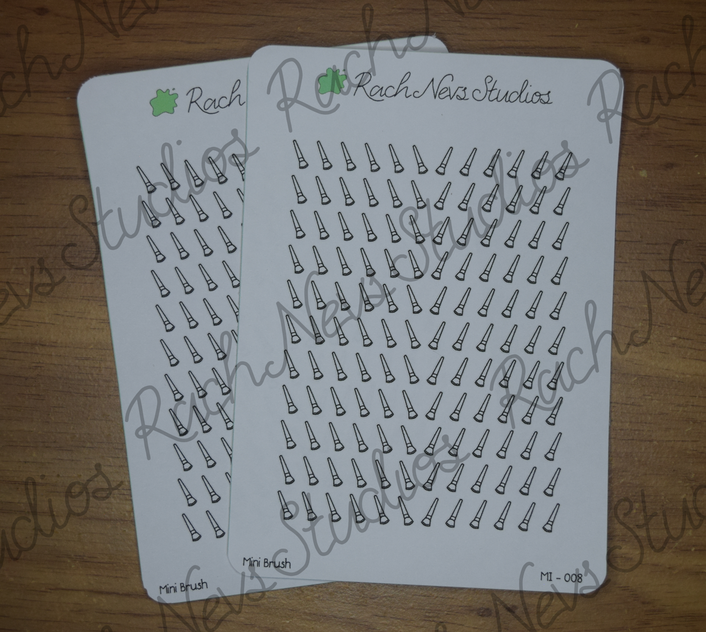 Brush Mini Icon A6 Matte Sticker Sheet