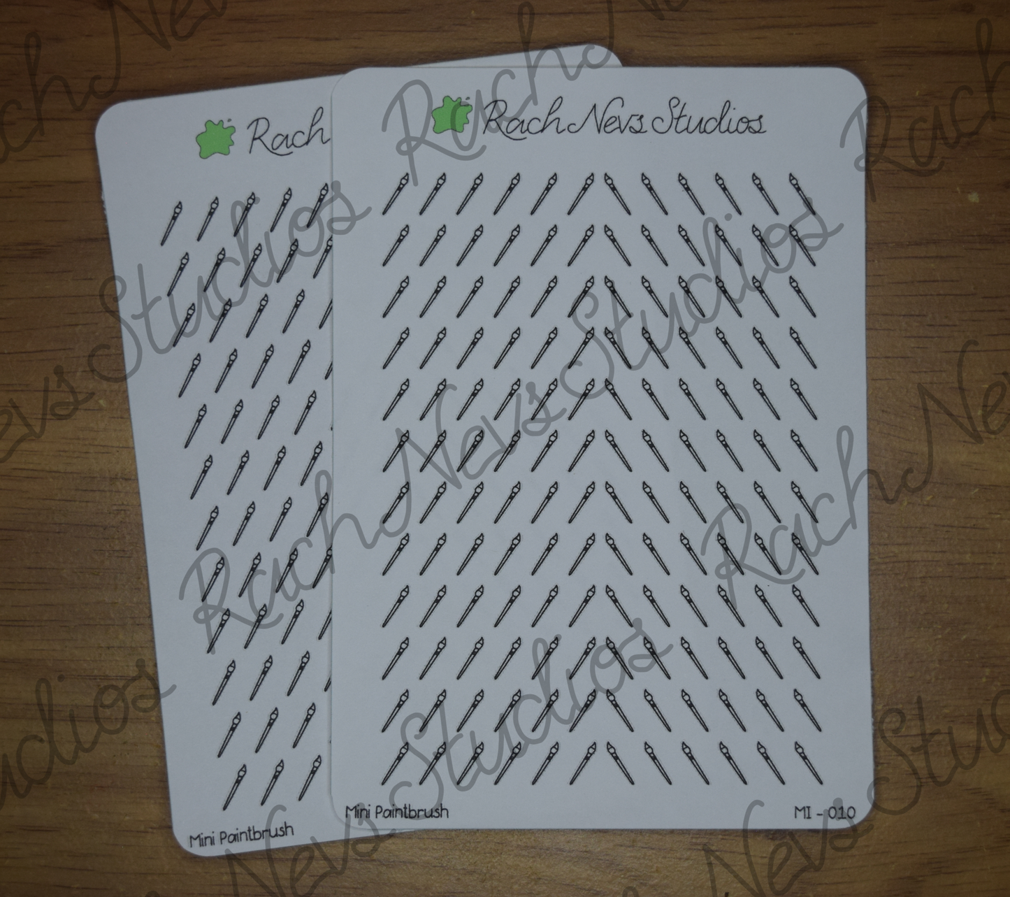 Paintbrush Mini Icon A6 Matte Sticker Sheet